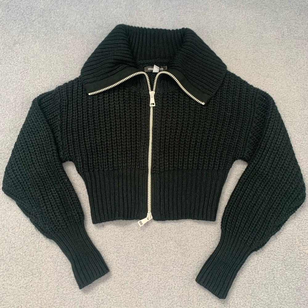 Urban Outfitters Full-Zip Cropped Cardigan